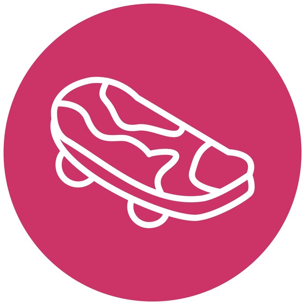 Estilo de icono de patineta de diseño vectorial
