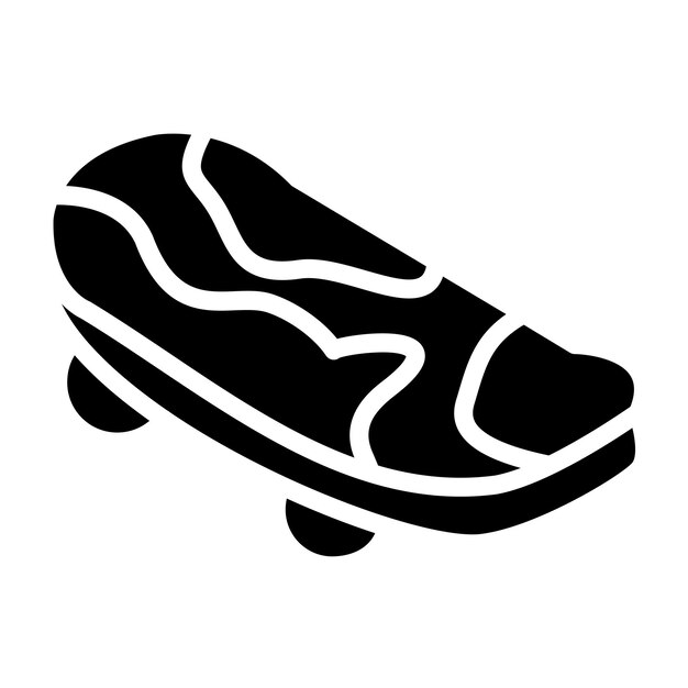 Estilo de icono de patineta de diseño vectorial