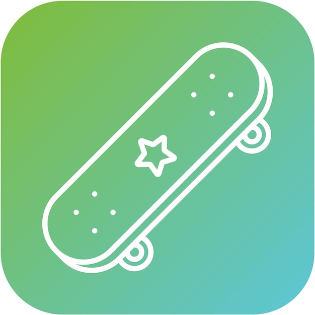 Estilo del icono de la patineta
