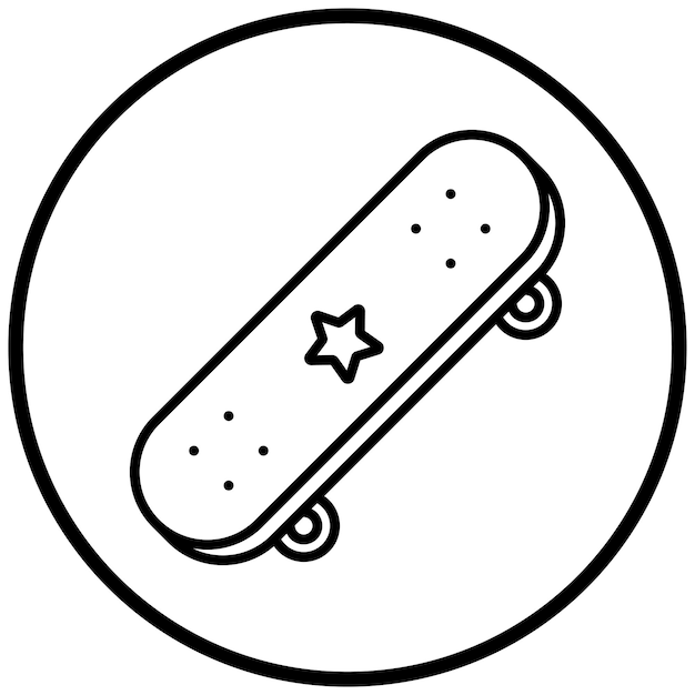 Estilo del icono de la patineta