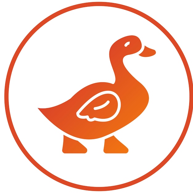 Estilo del icono del pato