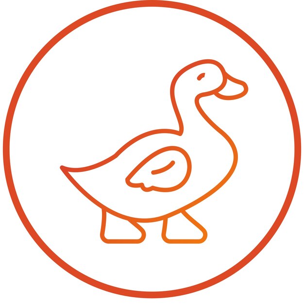 Estilo del icono del pato