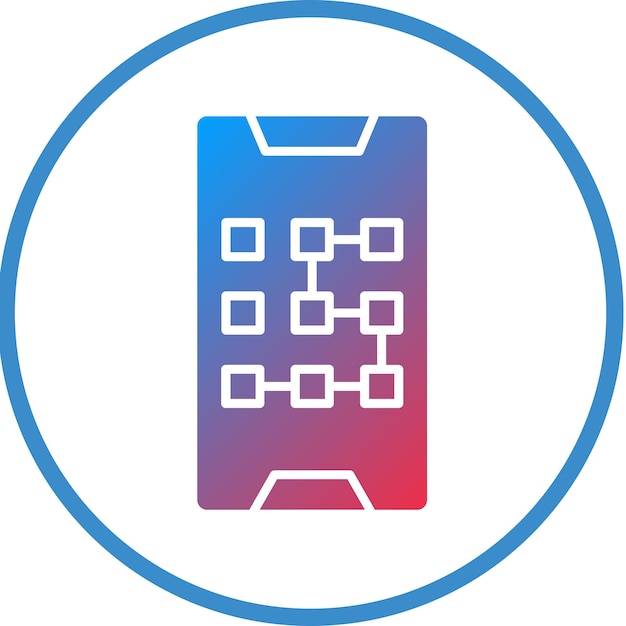 Estilo del icono del patrón de diseño vectorial