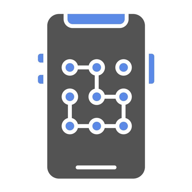 Estilo del icono del patrón de diseño vectorial
