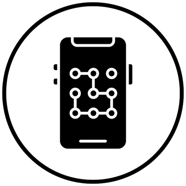 Estilo del icono del patrón de diseño vectorial