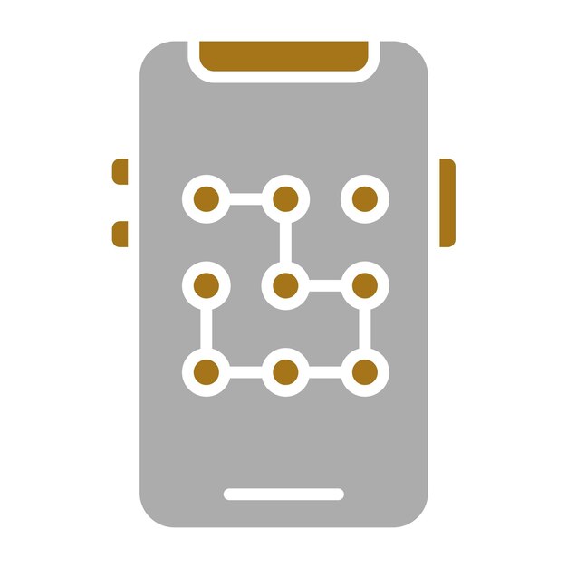 Estilo del icono del patrón de diseño vectorial