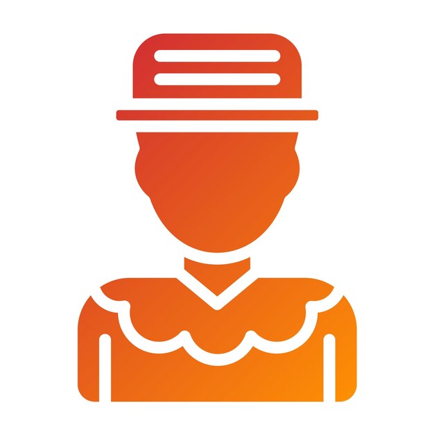 Estilo del icono del payaso de diseño vectorial
