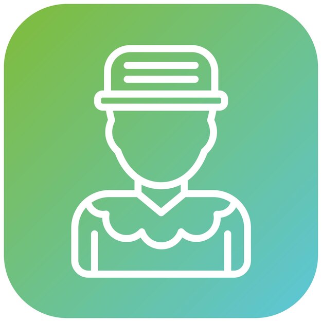 Estilo del icono del payaso de diseño vectorial