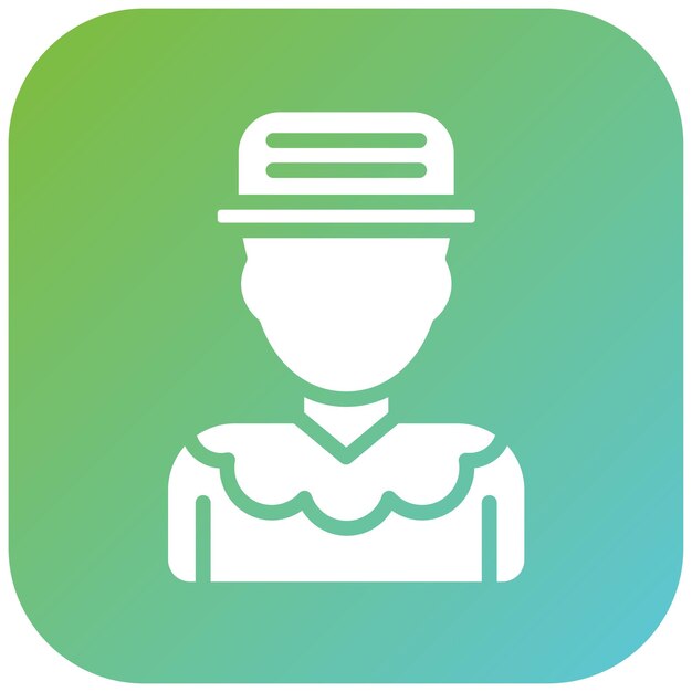Estilo del icono del payaso de diseño vectorial