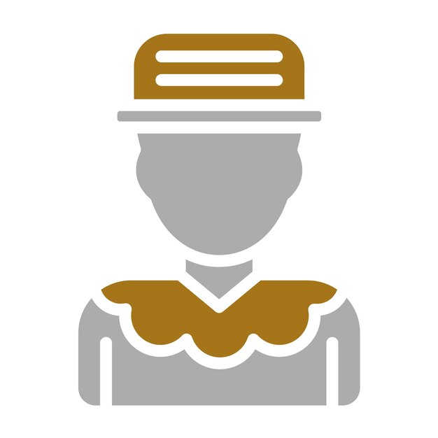 Estilo del icono del payaso de diseño vectorial