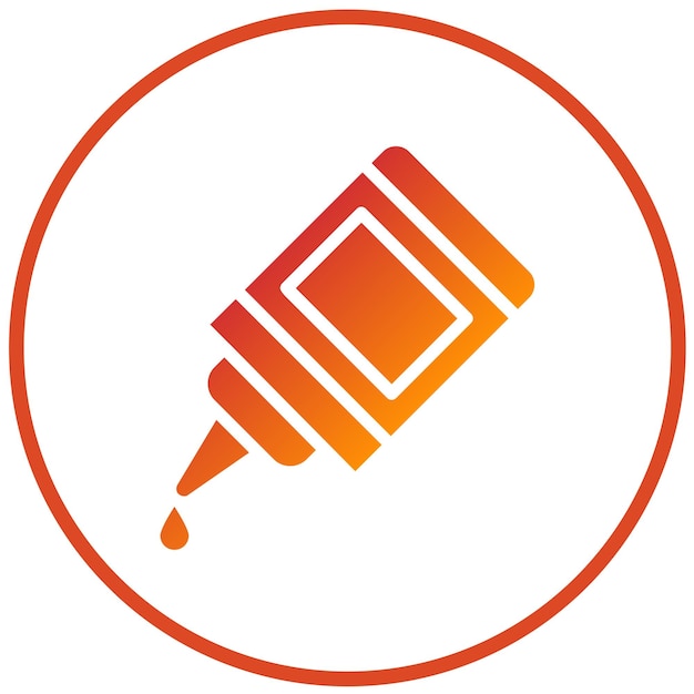 Estilo del icono de pegamento de diseño vectorial
