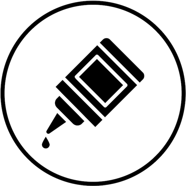 Estilo del icono de pegamento de diseño vectorial