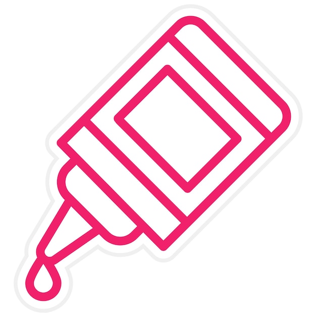 Estilo del icono de pegamento de diseño vectorial