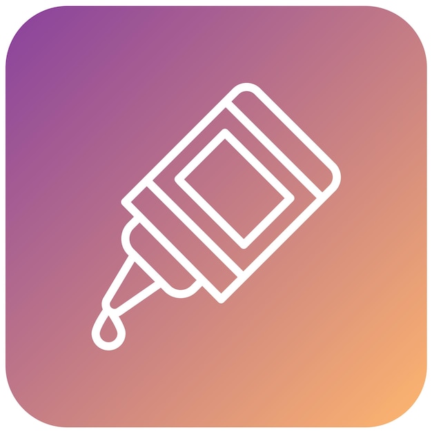 Estilo del icono de pegamento de diseño vectorial