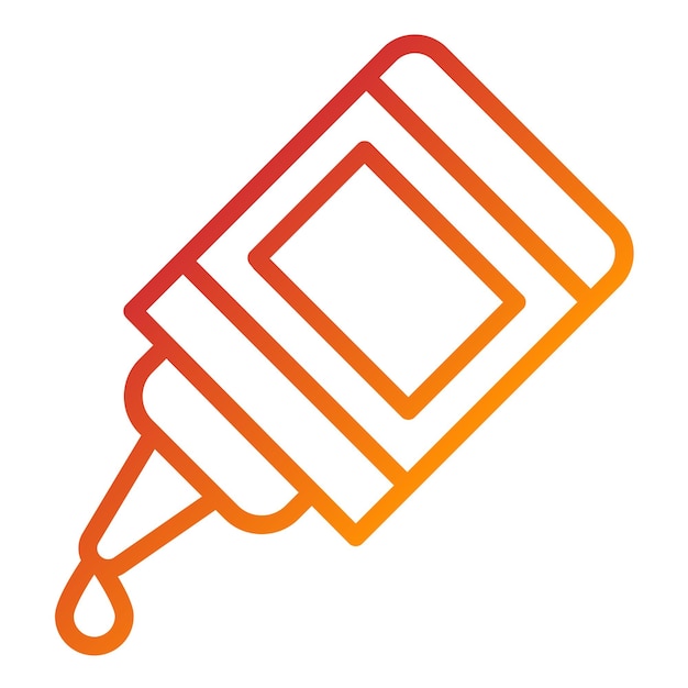 Estilo del icono de pegamento de diseño vectorial