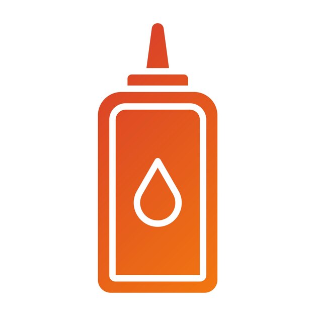 Estilo del icono de pegamento de diseño vectorial