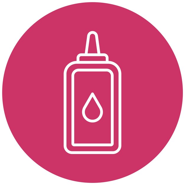 Estilo del icono de pegamento de diseño vectorial