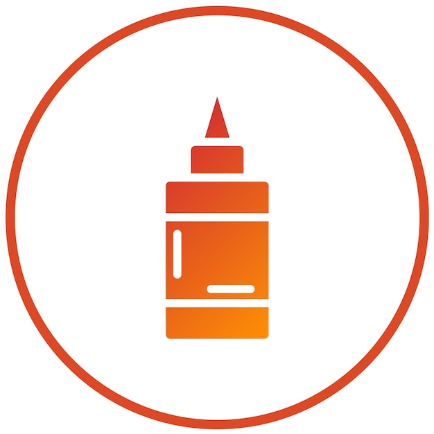 Estilo del icono de pegamento de diseño vectorial
