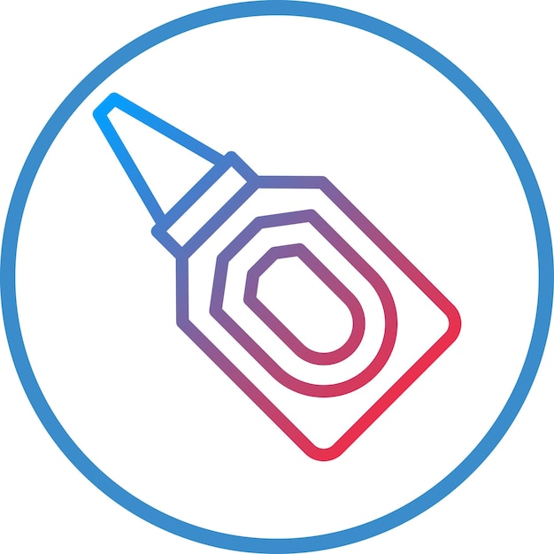 Estilo del icono de pegamento líquido
