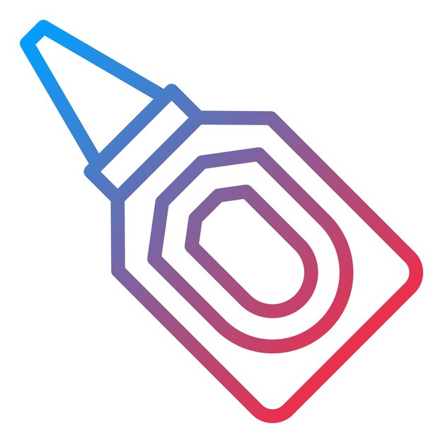 Estilo del icono de pegamento líquido
