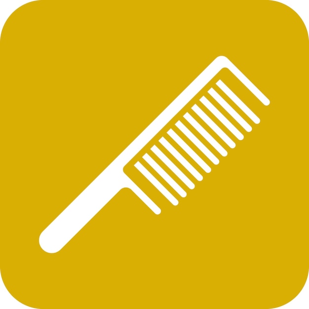 Estilo del icono del peine de diseño vectorial
