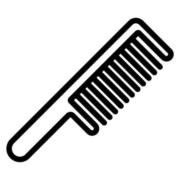 Estilo del icono del peine de diseño vectorial