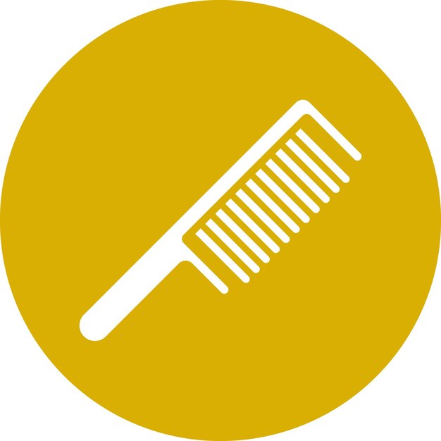 Estilo del icono del peine de diseño vectorial
