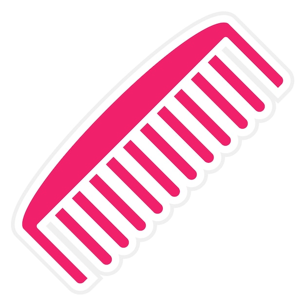 Estilo del icono del peine de diseño vectorial