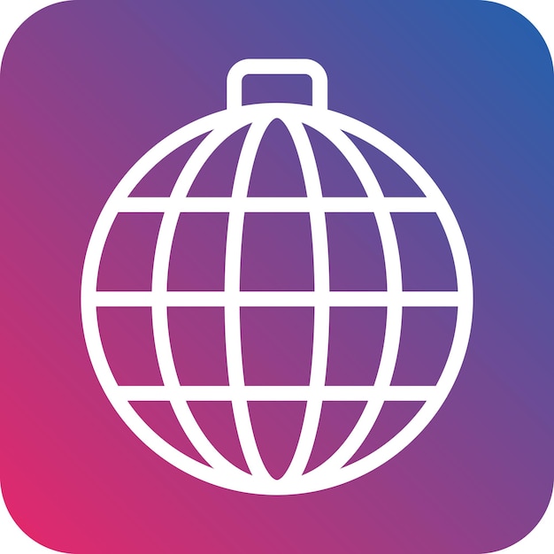 Estilo del icono de la pelota de discoteca