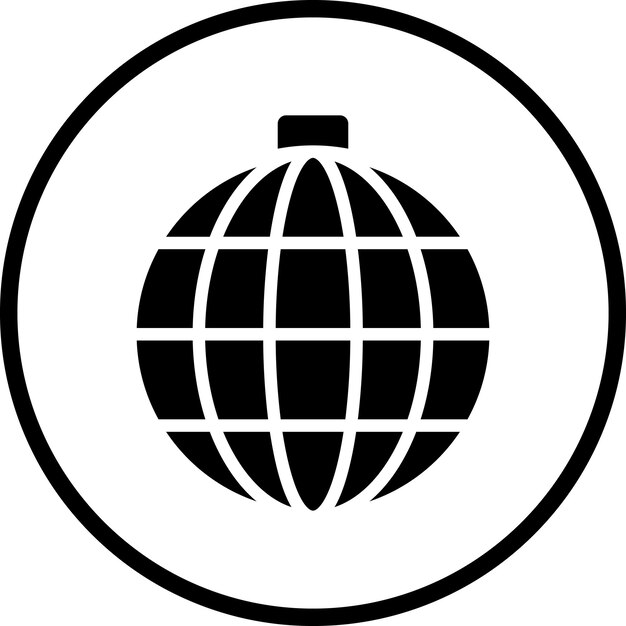 Estilo del icono de la pelota de discoteca