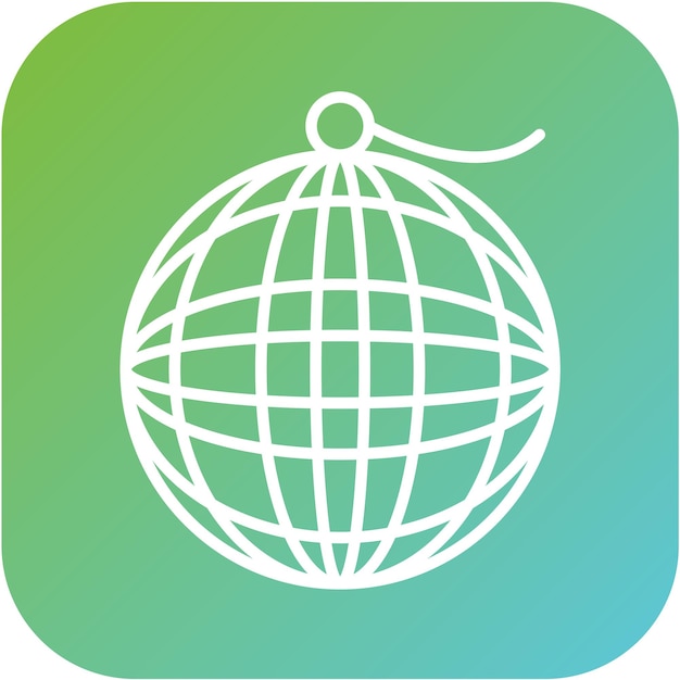 Estilo del icono de la pelota de discoteca