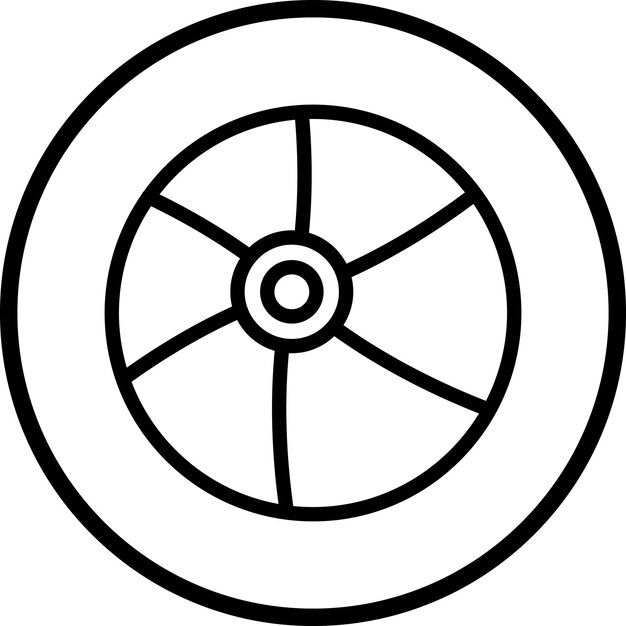 Estilo de icono de la pelota de playa