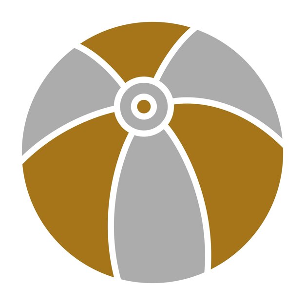 Estilo de icono de la pelota de playa