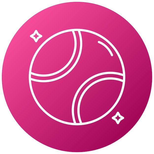 Estilo del ícono de la pelota de tenis