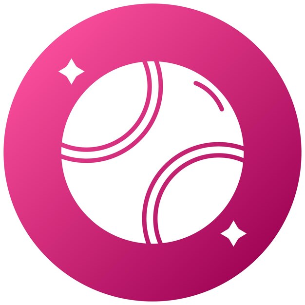 Estilo del ícono de la pelota de tenis