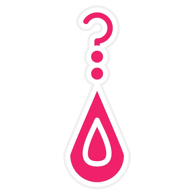 Estilo del icono de los pendientes de diseño vectorial