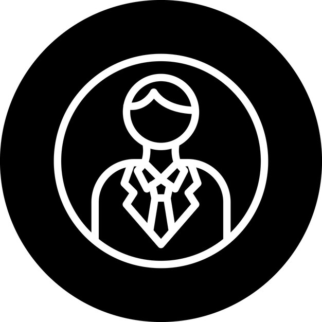Estilo del icono del perfil de diseño vectorial