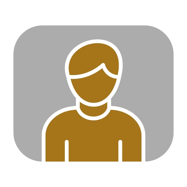 Estilo del icono del perfil de diseño vectorial