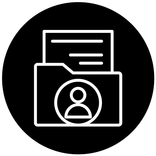 Estilo del icono del perfil del estudiante de diseño vectorial