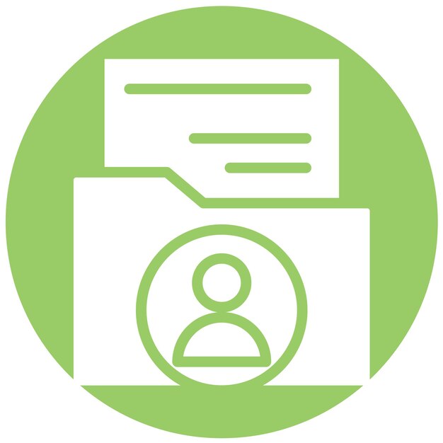 Estilo del icono del perfil del estudiante de diseño vectorial