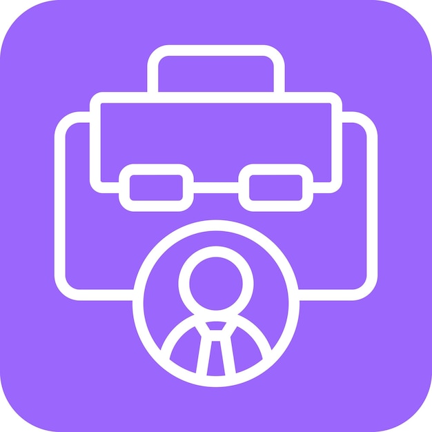 Estilo del icono del perfil de negocio de diseño vectorial