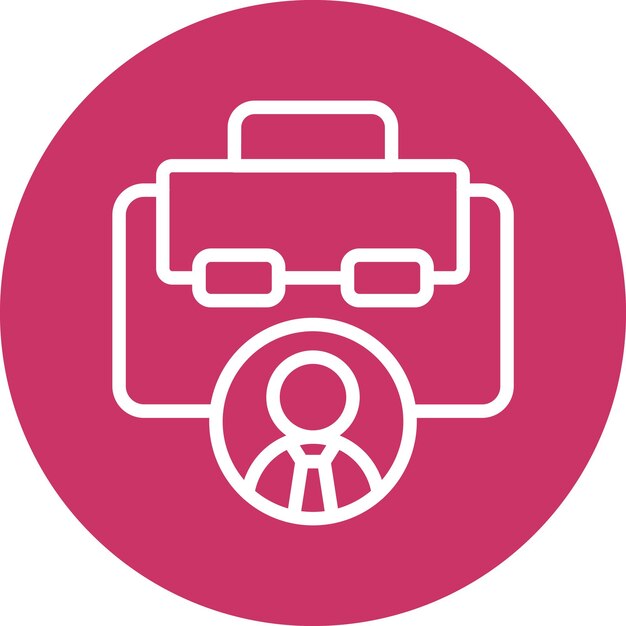 Estilo del icono del perfil de negocio de diseño vectorial