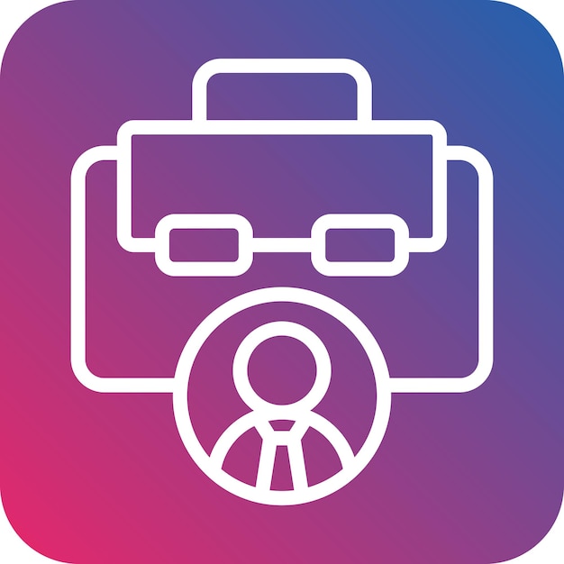 Estilo del icono del perfil de negocio de diseño vectorial