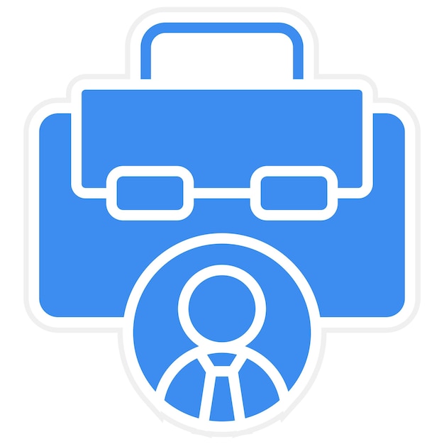 Estilo del icono del perfil de negocio de diseño vectorial