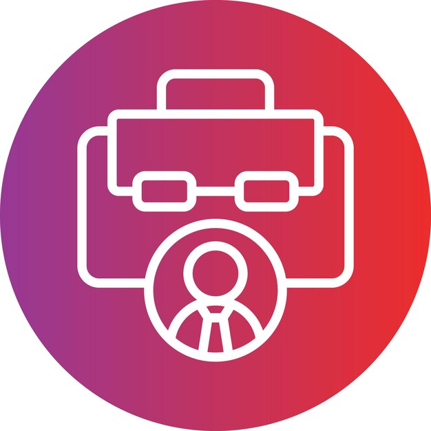 Estilo del icono del perfil de negocio de diseño vectorial