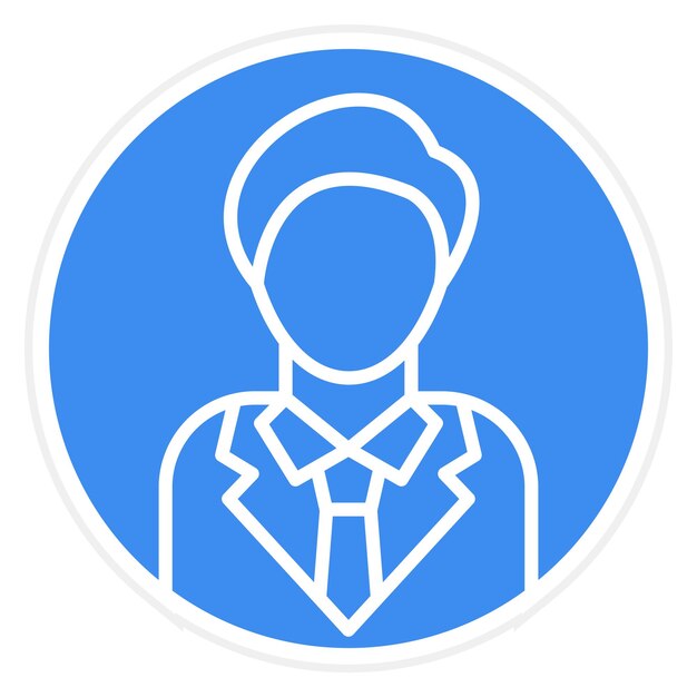 Estilo del icono del perfil de usuario de diseño vectorial