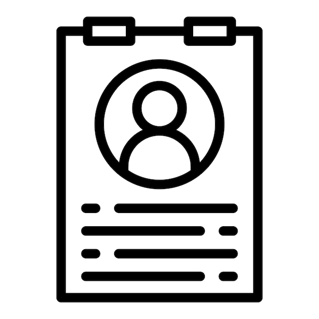 Estilo del icono del perfil de usuario de diseño vectorial