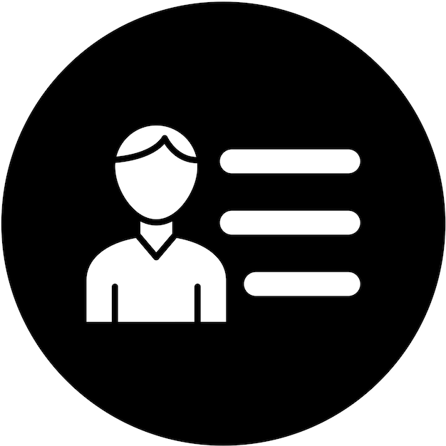 Estilo del icono del perfil de usuario de diseño vectorial