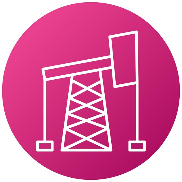 Estilo del icono de perforación de petróleo