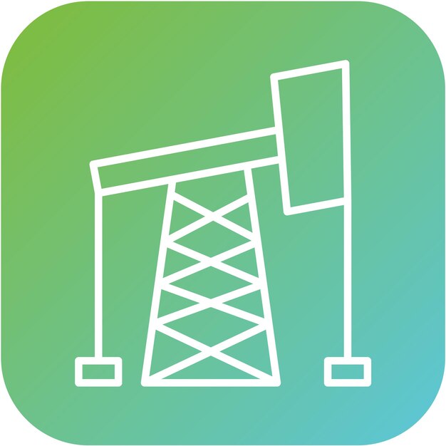 Estilo del icono de perforación de petróleo